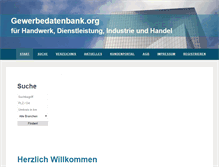 Tablet Screenshot of gewerbedatenbank.org